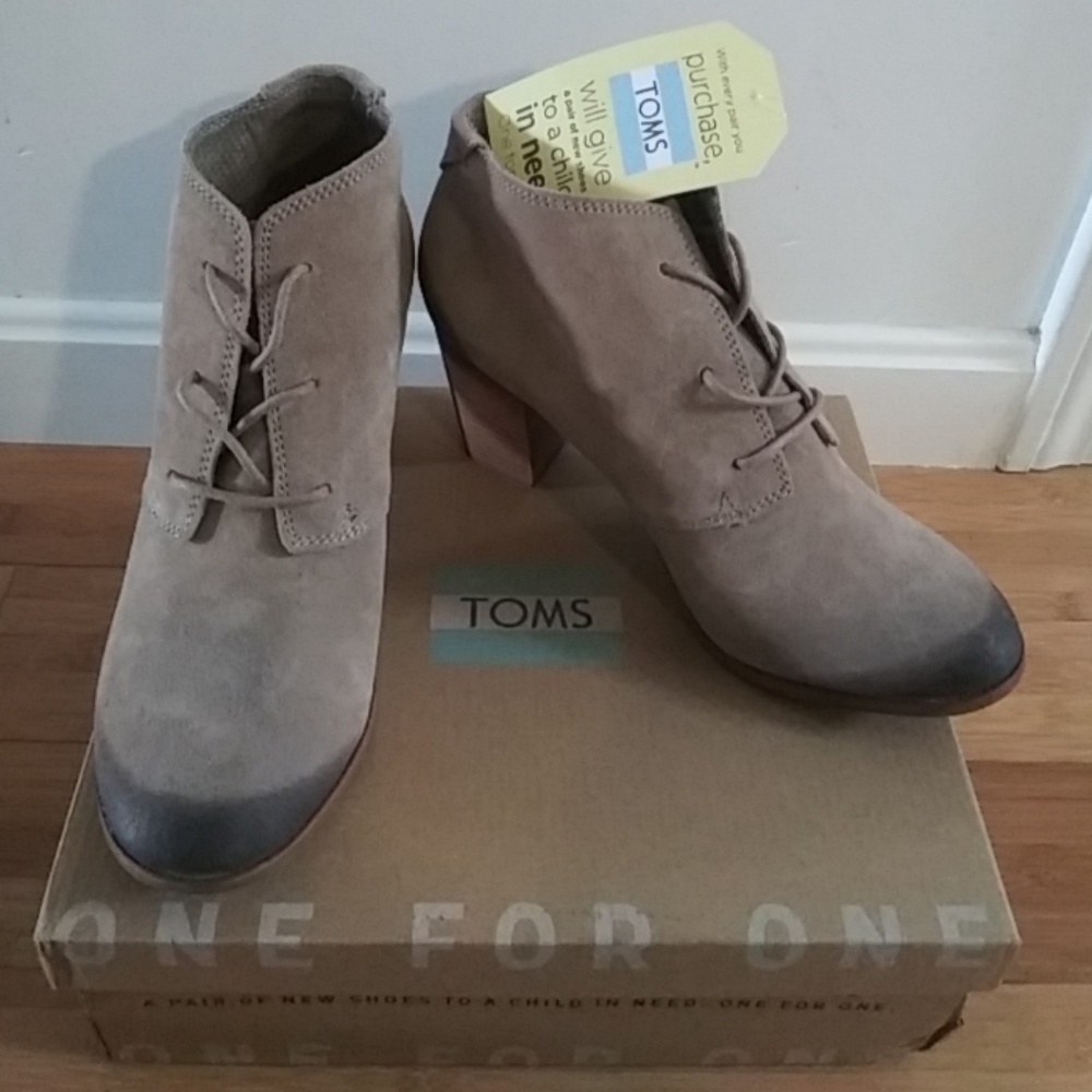 Toms Suede booties!